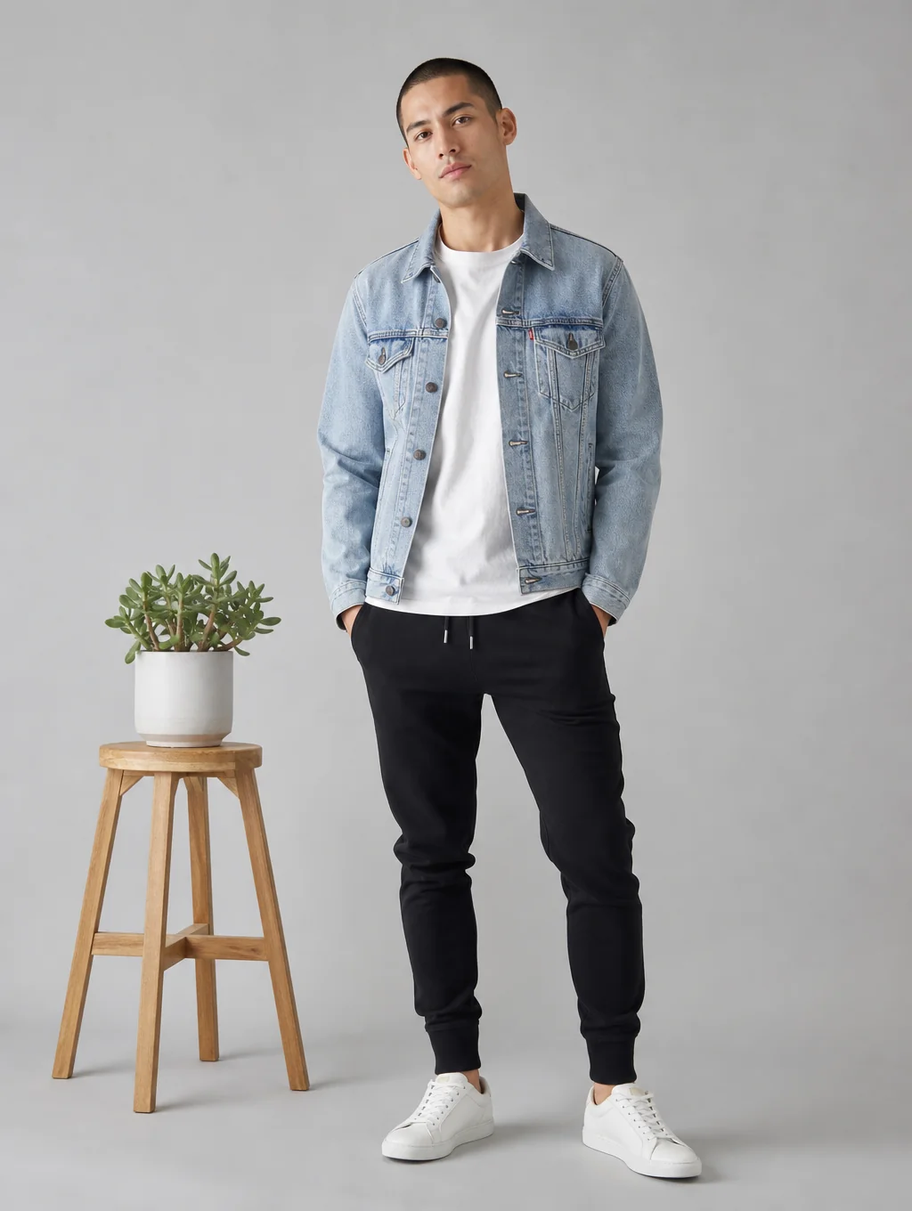 Cream ARVÉ cropped hoodie and jogger set with a distressed crimson rose graphic and Fragile Strength branding on a dark textured studio backdrop